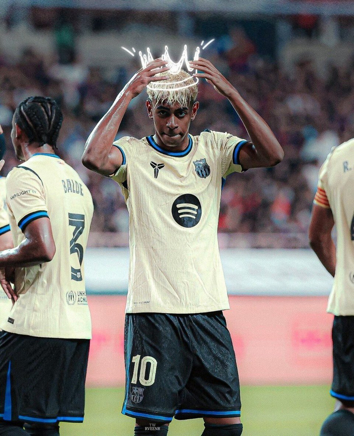 亚马尔欧冠破纪录成新王 巴萨晋级关键功臣